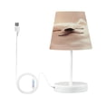 thumbnail image 2 of WOBOGO Cute Chihuahua Dog Table Lamps Bedroom 3-Speed Dimmable Farm Style with Fabric Shade for Reading and Home Office, 2 of 8