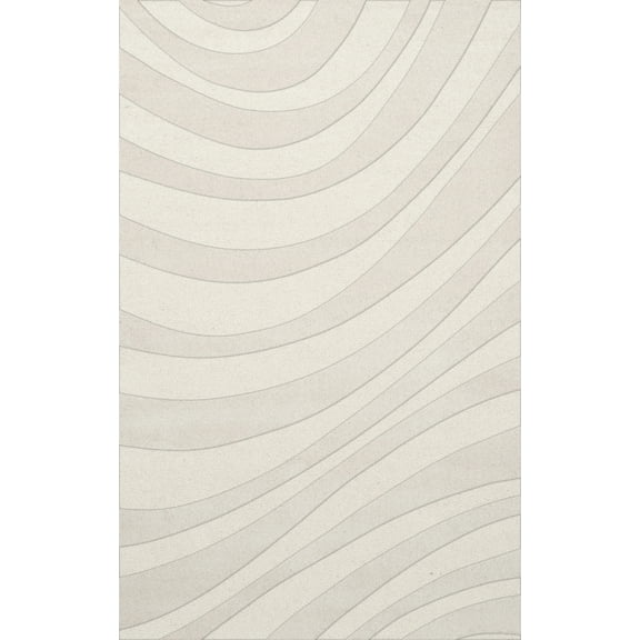 Dalyn Dover Area Rug DV12 Dv12 Snow Waves Swirls 4' x 6' Rectangle