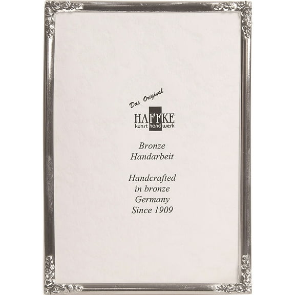 Silvered Bronze 5X7 Photo Frame Designer Jewelry by Sweet Pea