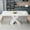 White, variant on Modern Square Dining Table, Stretchable, White Table Top+MDF X-Shape Table Leg with Metal Base