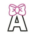 thumbnail image 3 of Threadart Machine Embroidery Designs - Bow Alphabet (1), 3 of 9