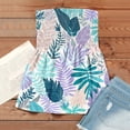thumbnail image 4 of OIOLOYJM Tube Tops for Women Spring Cute Strapless Palm Tree Tank Tops Backless Beach Pleated Party Clothes Mint Green M, 4 of 4