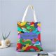 thumbnail image 2 of Tuca & Bertie Bolso de tela con estampado de lienzo para mujer, bolsa de compras reutilizable y estética, con cremallera interior, regalo para mujer, 35 × 40 cm., 2 of 6