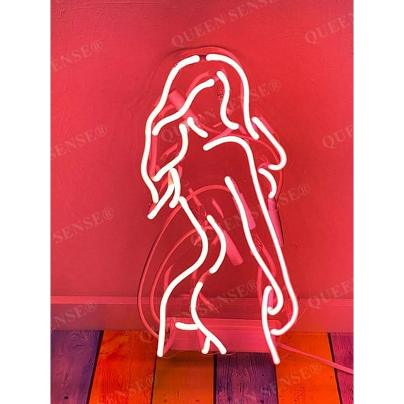 Queen Sense 14" Girl Live Dude Butt Neon Sign Acrylic Man Cave Handmade Neon Light 114GNBBAP