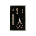 thumbnail image 1 of Siruishop Embroidery Kit Adult Awl Sewing Scissors for DIY Projects DIY Craft Crafting Red Bronze, 1 of 8