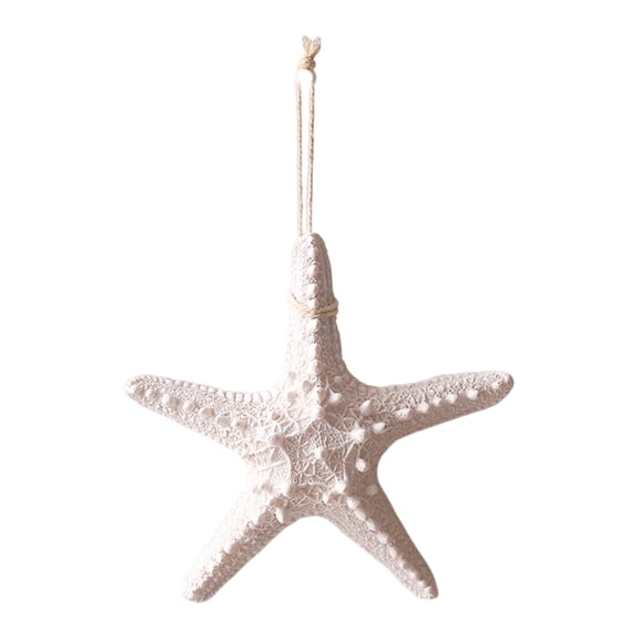 OIUR Starfish Hanging Decoration Coastal Starfish Ornament Beach Decor Resin Starfish Pendant for Home Bedroom Living Room Seaside Wedding Background Wall