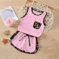 thumbnail image 2 of ibuvkizy Toddler Baby Girl Tank Top Sets Baby Girl Outfits Clothes,Boys Girls Summer Home Shorts Set Casual Sleeveless Vests Shorts Two Piece Set1-6 Years Old,Gifts for Her, 2 of 3