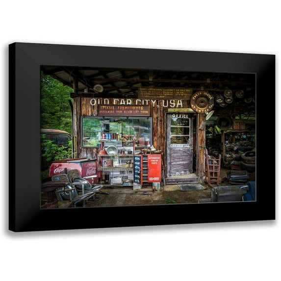 Mearman, Tony 18x13 Black Modern Framed Museum Art Print Titled - Old Car City