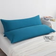 thumbnail image 2 of Ntbay 2 Pack Microfiber Ultra Soft Body Pillowcase with Envelope Closure, Wrinkle, Stain Resistant Body Pillow Cover, 20" x 54", Slate Blue (Not Include Body Pillow), 2 of 6