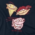 thumbnail image 2 of Ed EDD N Eddy Three Heads Women's T Shirt, Navy, Small, 2 of 6