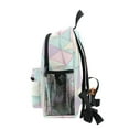 thumbnail image 4 of FORMRS School Backpack with Front Zippered Pocket 12" Student Travel Daypack, Purple Geometric, 4 of 6