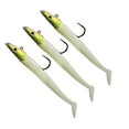 thumbnail image 2 of Greeniant 3 uds señuelo cebo pesca cabeza pez bajo anzuelo aparejos artificiales barco púas arenque brillo percha mero accesorio Pescar Brillan en la oscuridad, 2 of 6