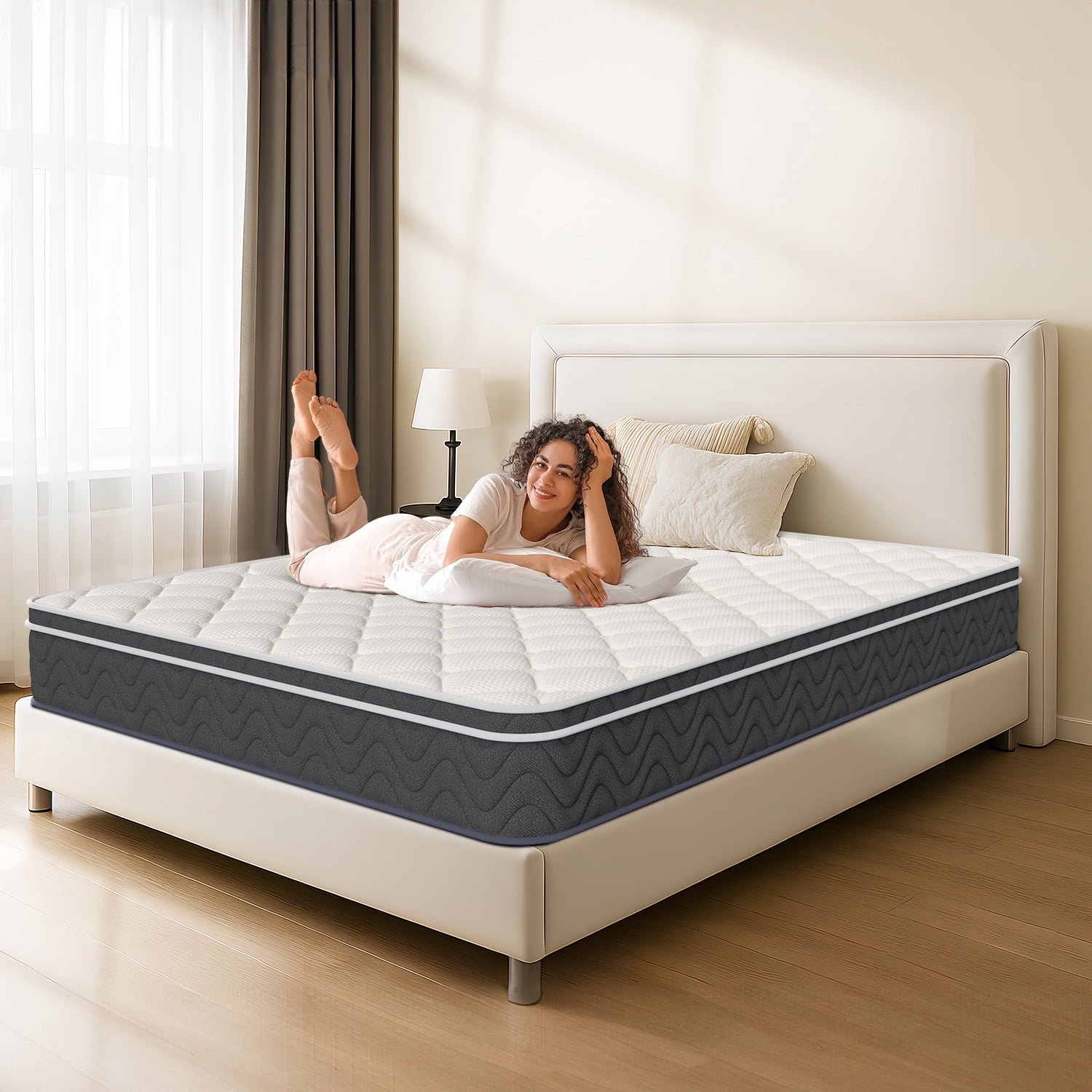 Full Size Mattress, Homasen 10 inch Tight Top Memory Foam with Pressure Relief and Motion Isolation, Medium Full Size Mattresses in a Box