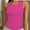 Hotpink, variant on Crew Neck Tank Tops for Women Stretch Camisole Shirts