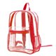 thumbnail image 1 of Morral transparente MR. GADGETS con Detalles en Rojo para Hombre Mujer Niños escolares Multiusos, 1 of 7