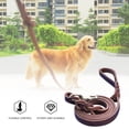 thumbnail image 4 of SPRING PARK Faux Leather Dog Leash - Braided Heavy Duty Training Leash for Large Medium Small Dogs Running and Walking, 4 of 6