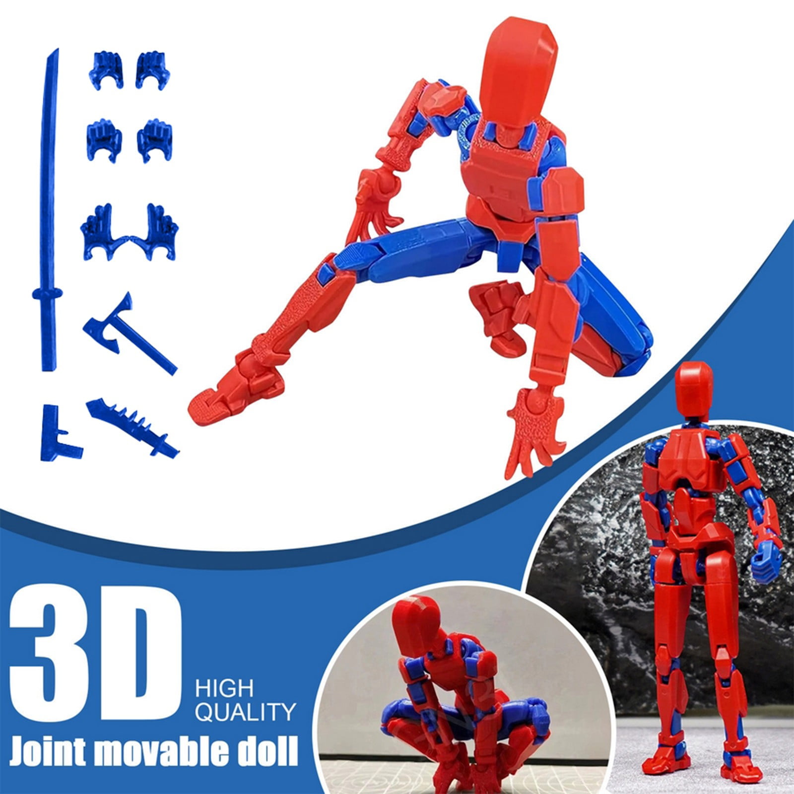 Dummy 13 Titan 13 Action FigureArticulated Action Figure for Artists and Collectors Highly Poseable Model for Drawing, Animation, and Display