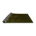 thumbnail image 2 of Ahgly Company Indoor Rectangle Abstract Green Modern Area Rugs, 2' x 5', 2 of 4