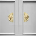 thumbnail image 5 of Masteelf 4 pcs  Semi-Circle Antique Golden Handles For Cabinet Closet And Shoe Cabinet Doors Vintage Pulls Dresser Drawers Handles Replacement, 5 of 8