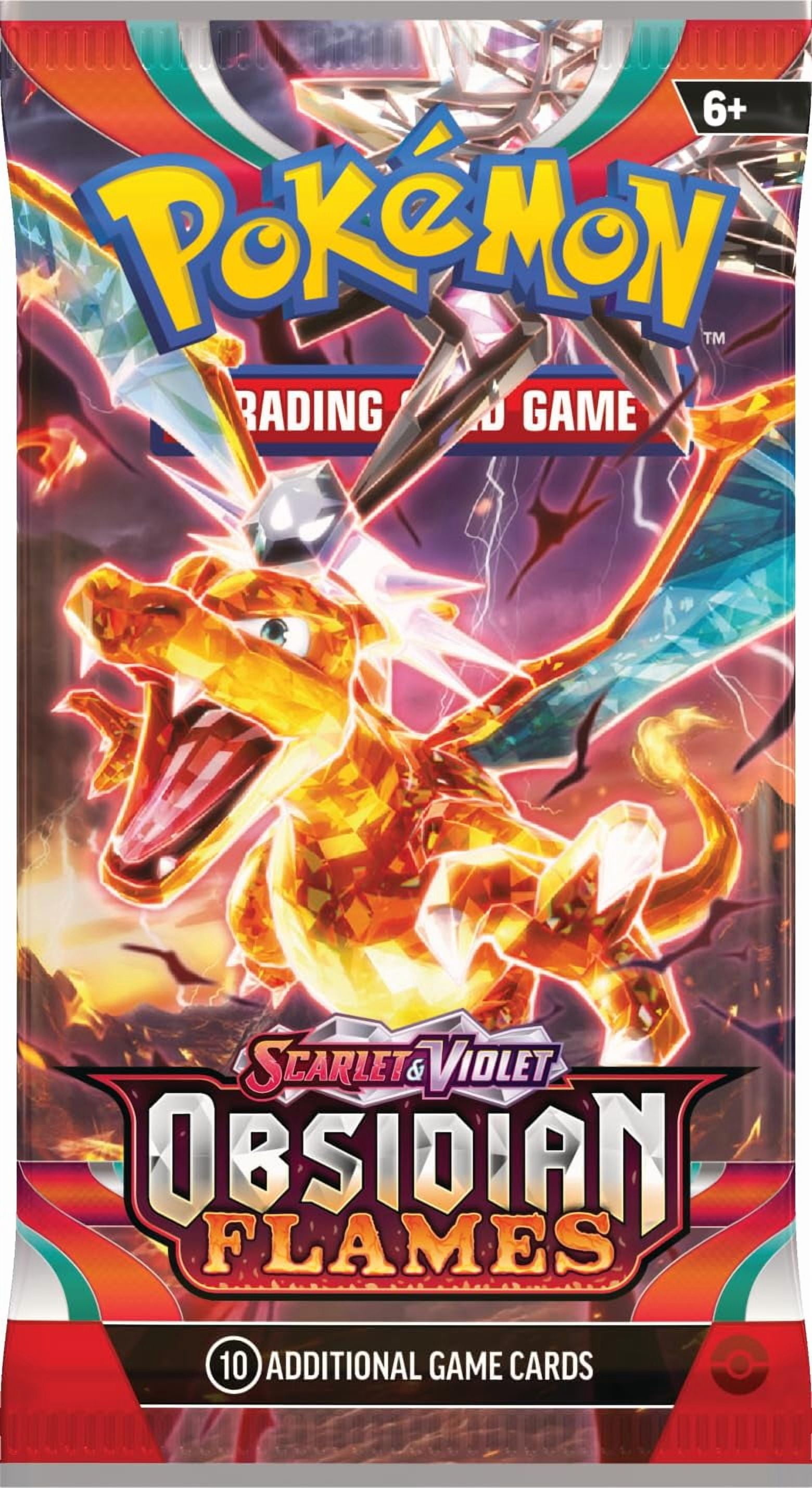 Pokemon Cards - Scarlet & Violet Obsidian Flames - HOUNDSTONE BLISTER PACK (3 Boosters & 1 Foil)