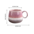 thumbnail image 4 of Luoshdecor Ceramic Coffee Mug,Stacked Layer Color Tea Cup Microwave & Dishwasher Safe，for Home Office, 4 of 8