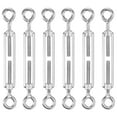 thumbnail image 1 of Uxcell Lot de 6 Tourbillon Il et Il, M5 Acier Inoxydable Tourbillons Lourds Corde Métallique Tension Réglable, 1 of 7