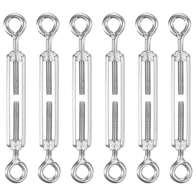 Uxcell Lot de 6 Tourbillon Il et Il, M5 Acier Inoxydable Tourbillons Lourds Corde Métallique Tension Réglable
