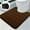 Coffee, variant on Debonair Memory Foam Bathroom rugs Toilet mats, U-Shaped Contour Carpet, 20" x 24", Grey