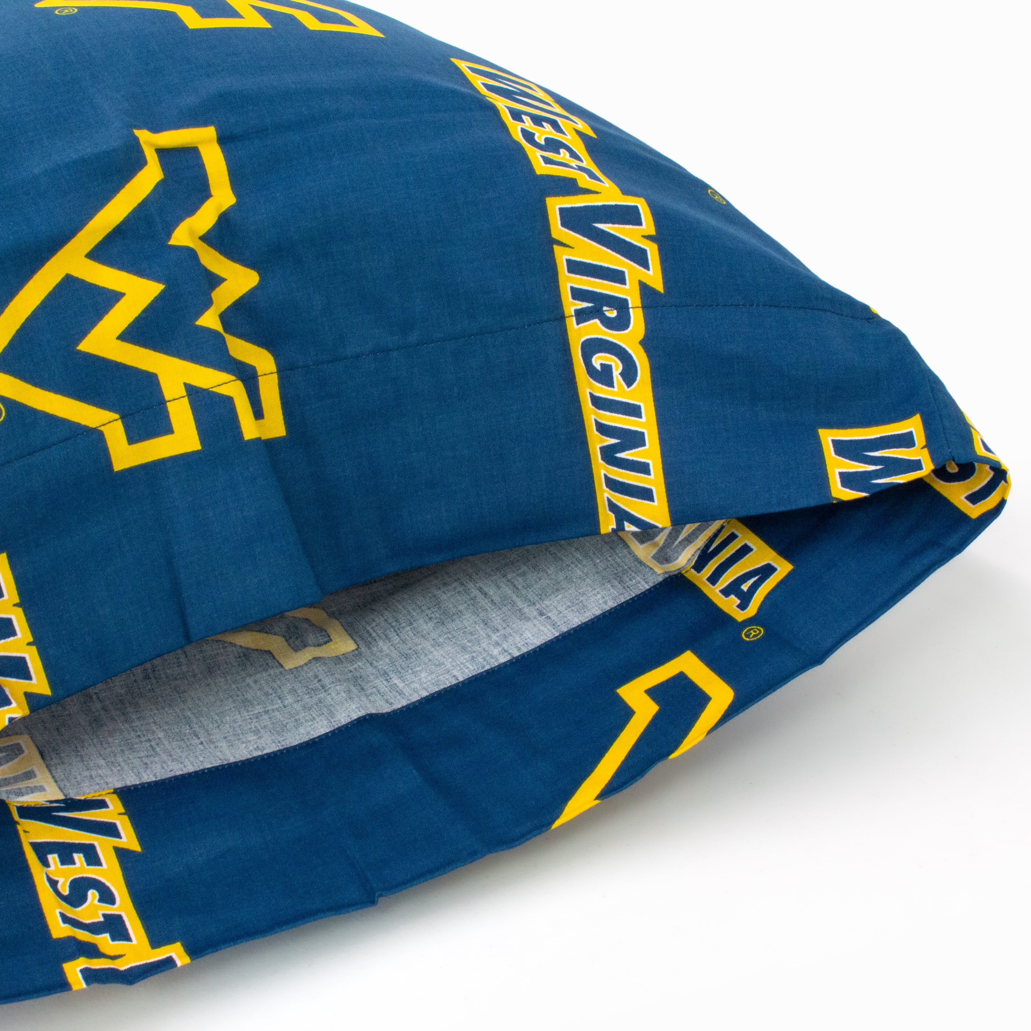West Virginia Mountaineers Pillowcase Pair, Standard, 20" x 30" (2 Standard Pillowcases)