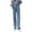 Blue, variant on Fashion Jeans for Women High Waist Female Ripped Jeans Womens Jeans Women's Love Embroidered Denim Straight Button Pocket Pants Wide Leg Pants