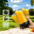 thumbnail image 3 of Smoothie Blender Maker 25000RPM Personal Blender for Shakes and Smoothies with 37 32 23oz Portable Cups Countertop blenders for kitchen, Frozen Drinks, Milkshake, Juice, Ice Crushing, Nuts, 3 of 7