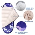 thumbnail image 4 of Sacos de dormir para niños para niñas – Unicorn Rainbow Star – Rioyalo YOLO 45 Sacos de dormir de camping para niños con bolsa de transporte - Exterior e interior (Unicornio-PL), 4 of 4