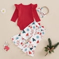 thumbnail image 3 of Conjunto de mamelucos Kuriozud con atuendo navideño para niña, 3-6 m, 3 of 7