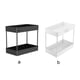 thumbnail image 4 of Debajo del gabinete del gabinete del soporte de rack organizador apilable condimento de cosméticos herramientas de cosméticos 2 niveles de armario de casa para baño cocina blanca kenally HA010538-02B, 4 of 6