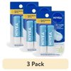 (3 pack) NIVEA Smoothness Lip Care SPF 15 Lip Balm with Shea Butter, Vitamins C & E, 0.17 oz, 2 Pack