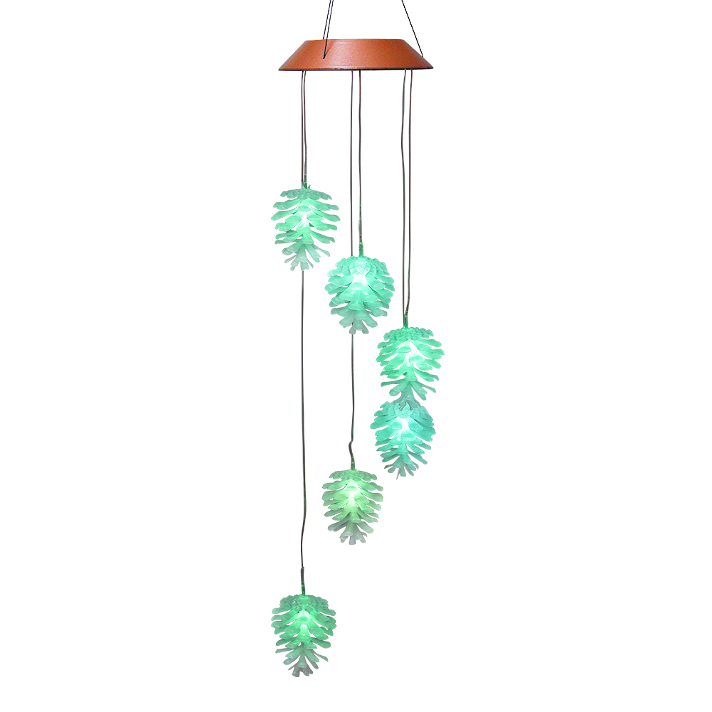 LED Solar Wind Chimes Outdoor Waterproof Color Changing Light Wind ...