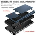 thumbnail image 2 of Dteck Case for Samsung Galaxy S21 6.2-inch,Shockproof Wallet Card Slot Holder Pocket Slide Slim Fit Dual Layer Soft TPU Hard PC Hybrid Protective Back Cover,Darkblue, 2 of 6