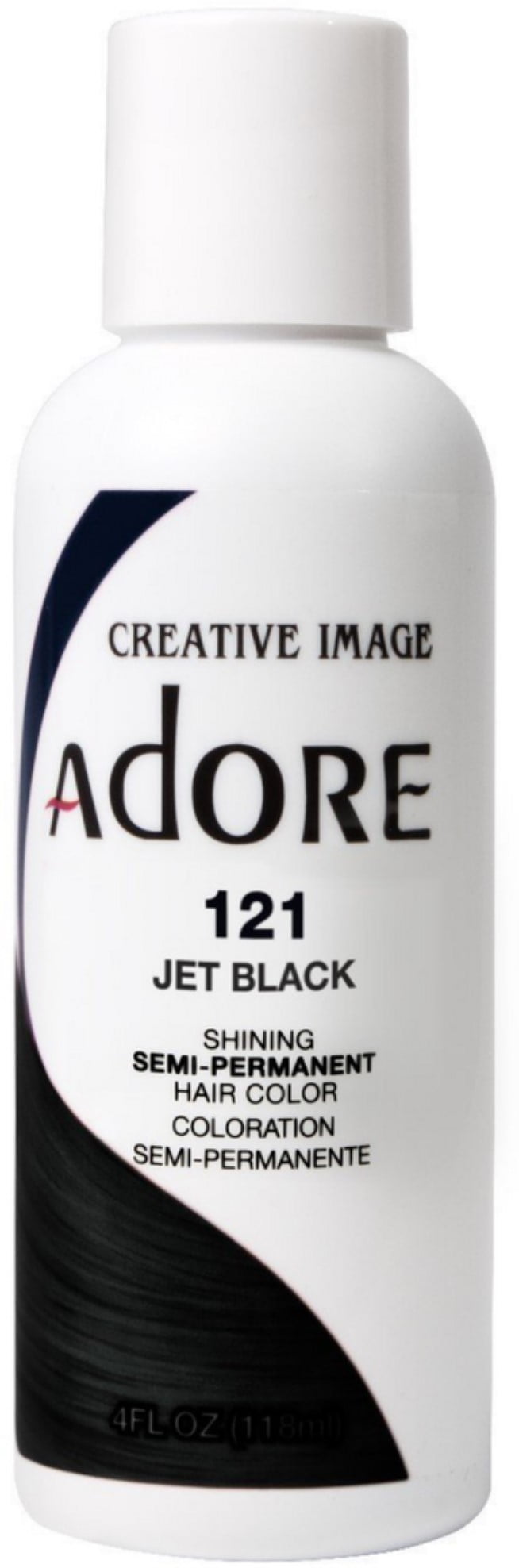 Creative Images Systems Adore Semi Permanent Hair Colour Jet Black 121 4 Oz Walmart Com Walmart Com