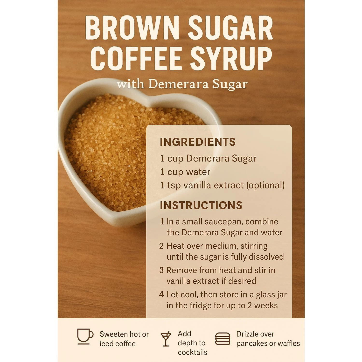 Michele’s Pantry Demerara Sugar (Unrefined Cane Sugar), 4 lbs, Allergen Free