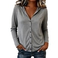 thumbnail image 2 of Favoffer Women's Tencel Sun Protection Cardigan Hooded Long Sleeve Slim Fit Soft Korean Gentle Lightweight Summer Outdoor Coat Blouse, 2 of 5