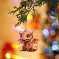 thumbnail image 2 of 2D Adorable Flying Dragon Baby Christmas Ornament - Acrylic Material, Unique Design, and Festive Decor, 2 of 6