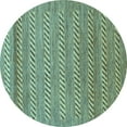 thumbnail image 1 of Ahgly Company Indoor Round Abstract Light Blue Modern Area Rugs, 4' Round, 1 of 4