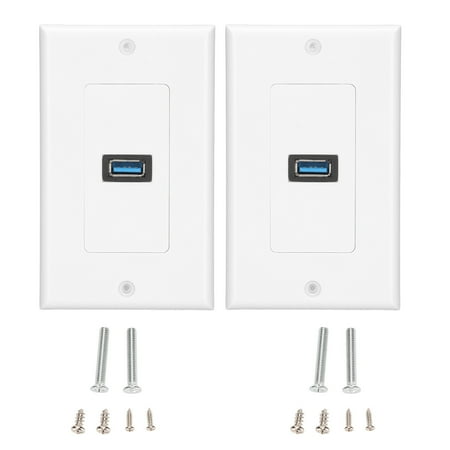 

USB 3.0 Wall Plate USB Charger Outlet Fast Charging 11.5x7cm / 4.5x2.7in For Hotel For Office For Home