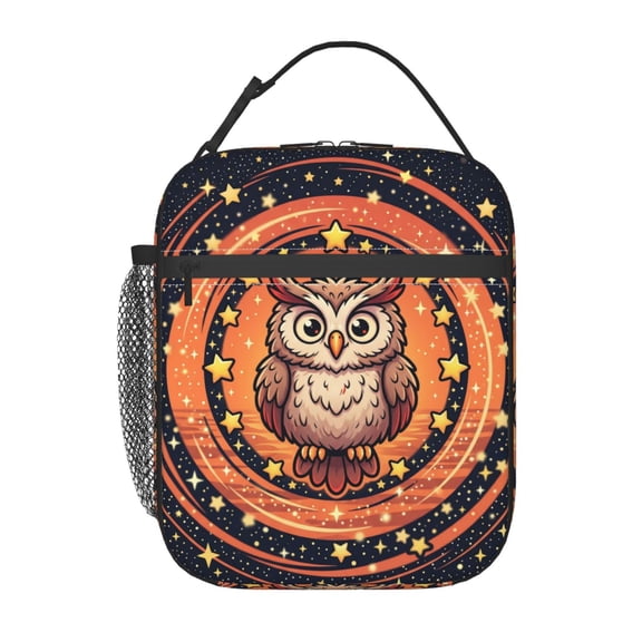 Owl Lunch Bag,Insulated Lunch Box Portable Reusable Tote Bags Lunchbox Cooler Bento Box Meal Prep Box Women Men For Travel Picnic Office Work