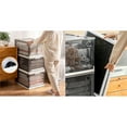 thumbnail image 2 of MPM 2 PACK Stackable Foldable Clear Storage Box with Lid and wheels, Organizing Boxes, Cube Box Bin Container, for Kitch, 2 of 2