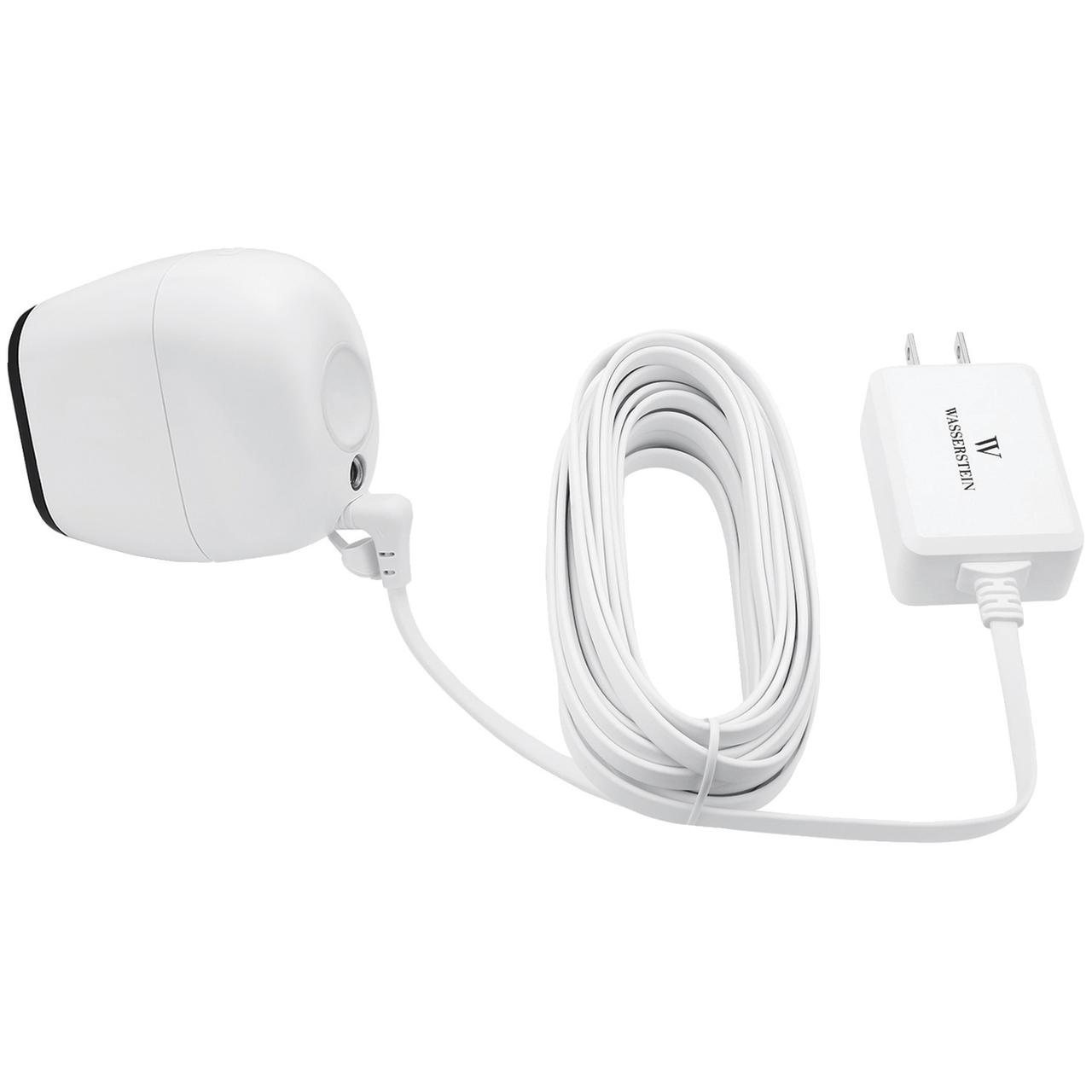 White Wasserstein Weatherproof 6ft//1.8m Cable Compatible with Arlo Pro /& Arlo Pro 2