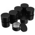 thumbnail image 3 of MERRYHAPY 12Pcs Metal Tin Candle Containers For Diy Enthusiasts Black Round Shape Travel Use, 3 of 8