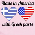 thumbnail image 2 of CafePress - Made In America With Greek Parts Body Suit - Long Sleeve Cotton Baby Bodysuit, 2 of 4