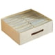 thumbnail image 4 of Artefacto de almacenamiento de ropa, pantalones, compartimento para ropa, cesta tipo cajón, gran capacidad, doble fila, caja de almacenamiento a prueba de polvo, 4 of 4