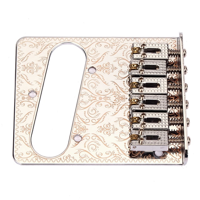 Eigraketly Rodillo de un solo puente, equipo Musical eléctrico, accesorios mejorados, pieza reemplazada profesional de 6 cuerdas, marco resistente, sillín Accesorios para instrumentos musicales Eigraketly OD025855-00